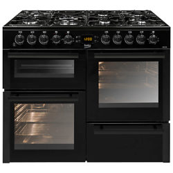 Beko BDVF100K Dual Range Cooker, Black